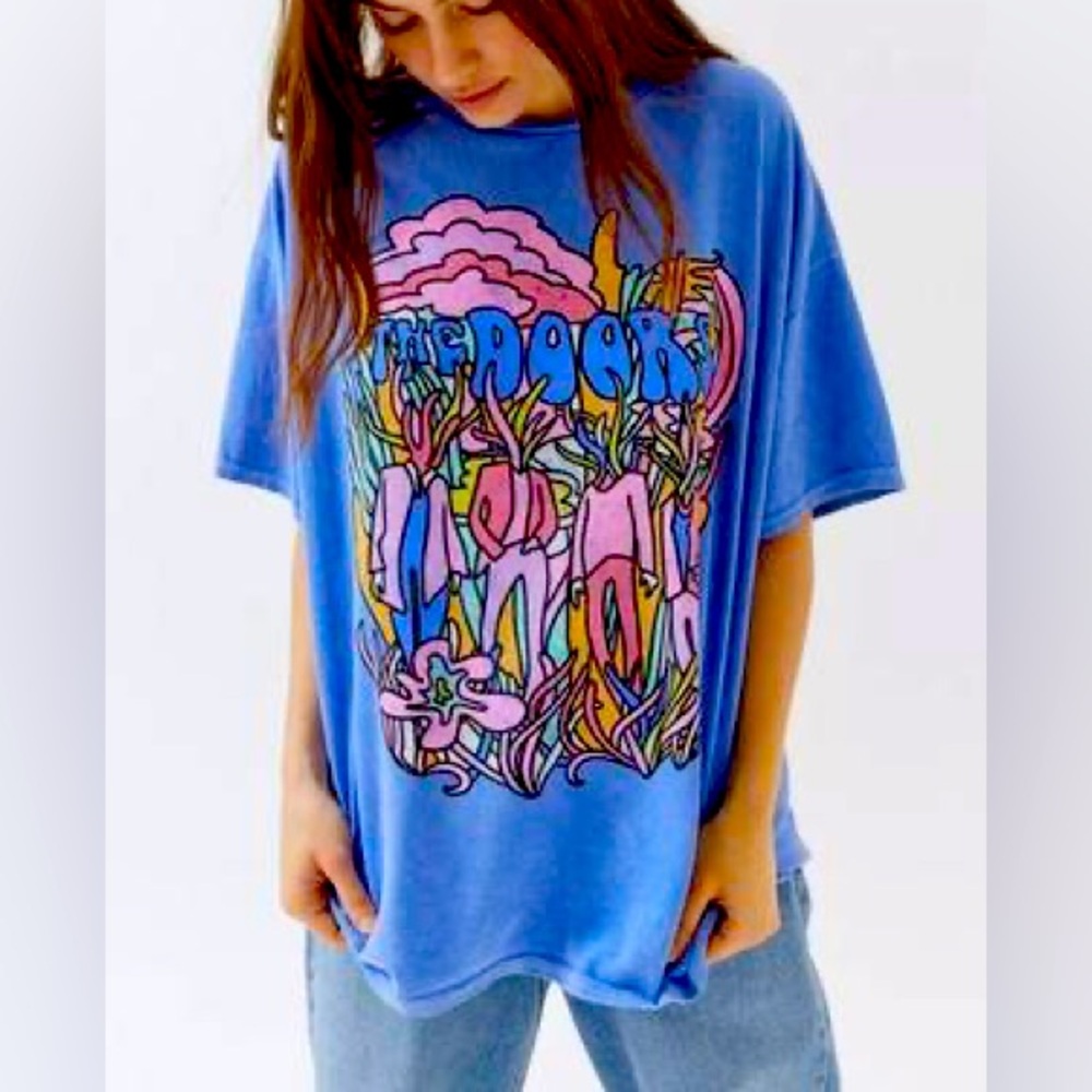 The Doors T-Shirt Dress Blue Size L/XL